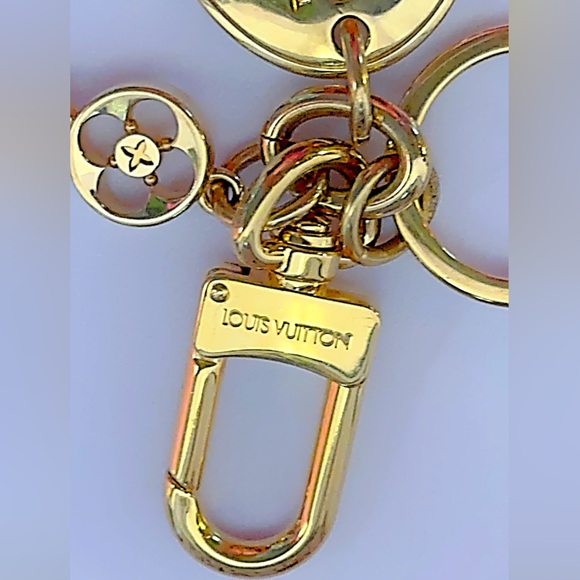 Louis Vuitton Porto Cles Maison Gold Tone Key Ring Bag Charm - Picture 7 of 7